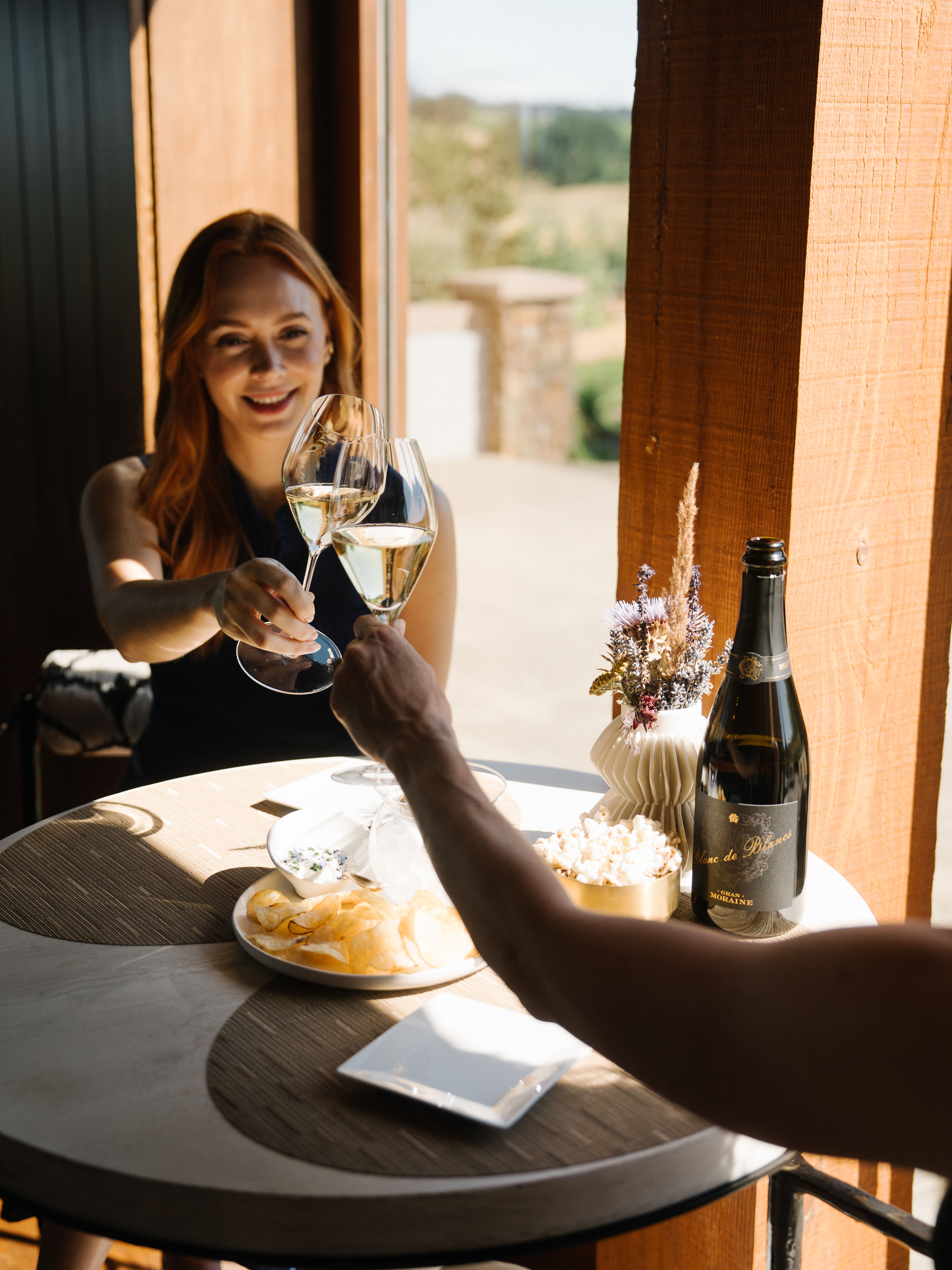 Sparkling wine tasting